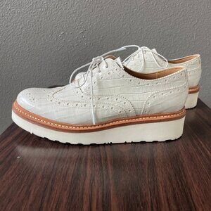 Grenson Shoes Grenson Womens Shoes Emily Leather Brogues White